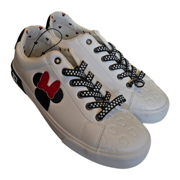 GROUND UP Disney Minnie Mouse Women's Low-top Court Sneakers Size 8.5 NWOT - Picture 3 of 7